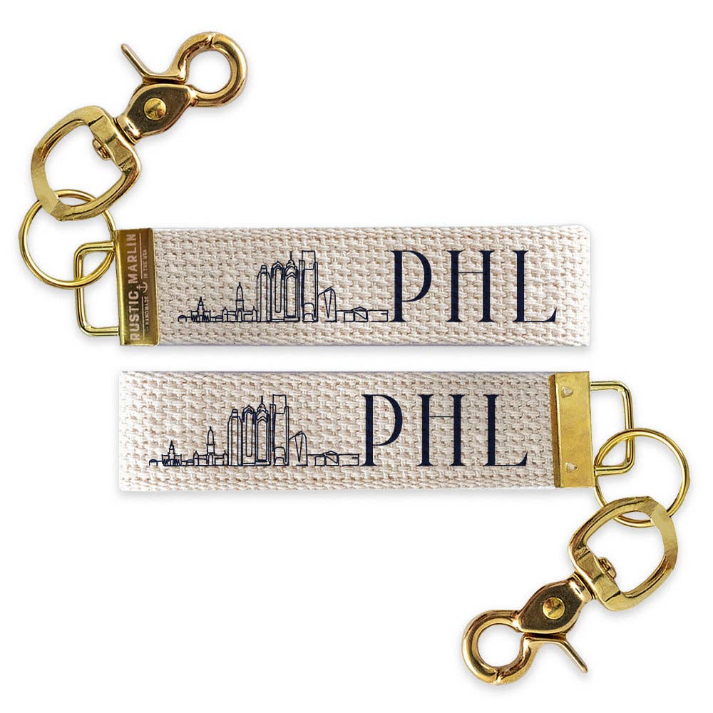 Philly Skyline Keychain | Philadelphia Gift | City Souvenir