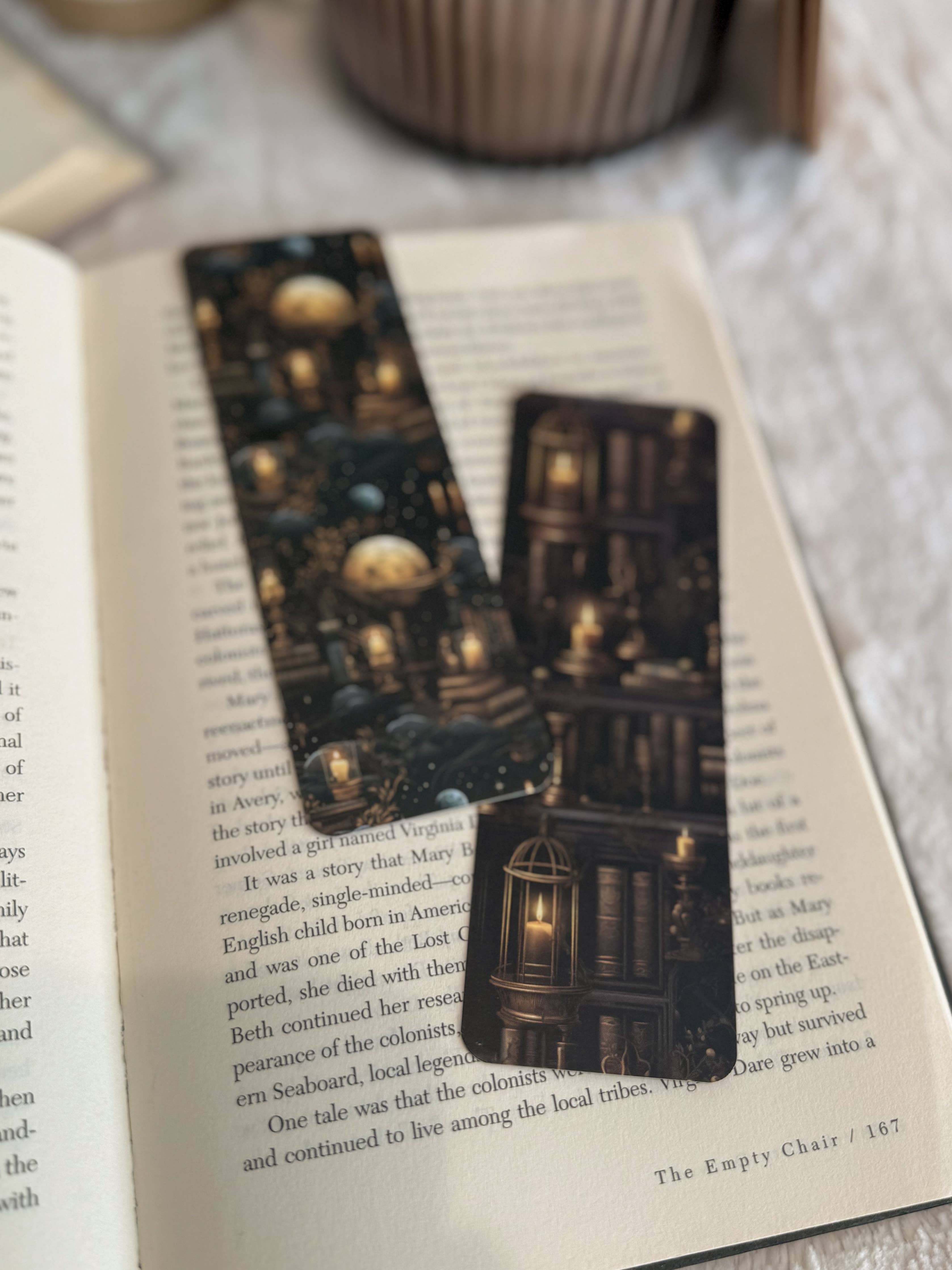 Night Library Bookmark Set, Dark Academia