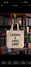 Leaves & Lore Loot Tote Bag