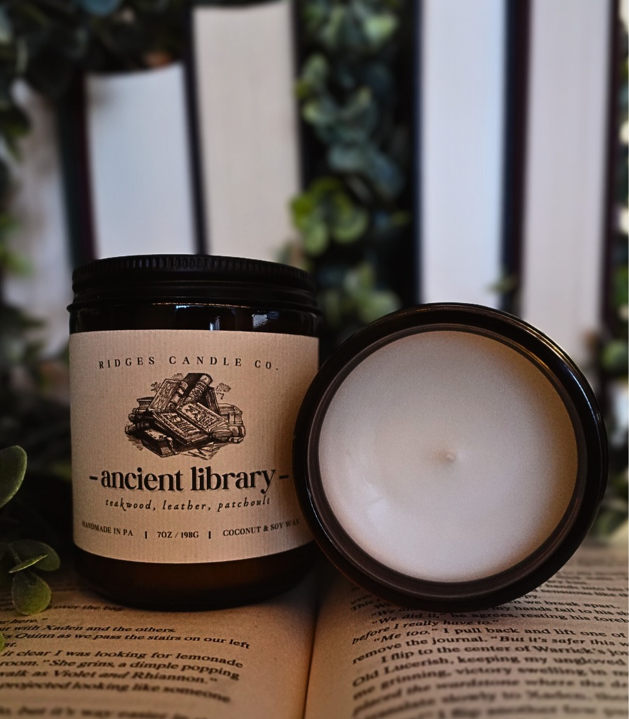 Ancient Library Candle
