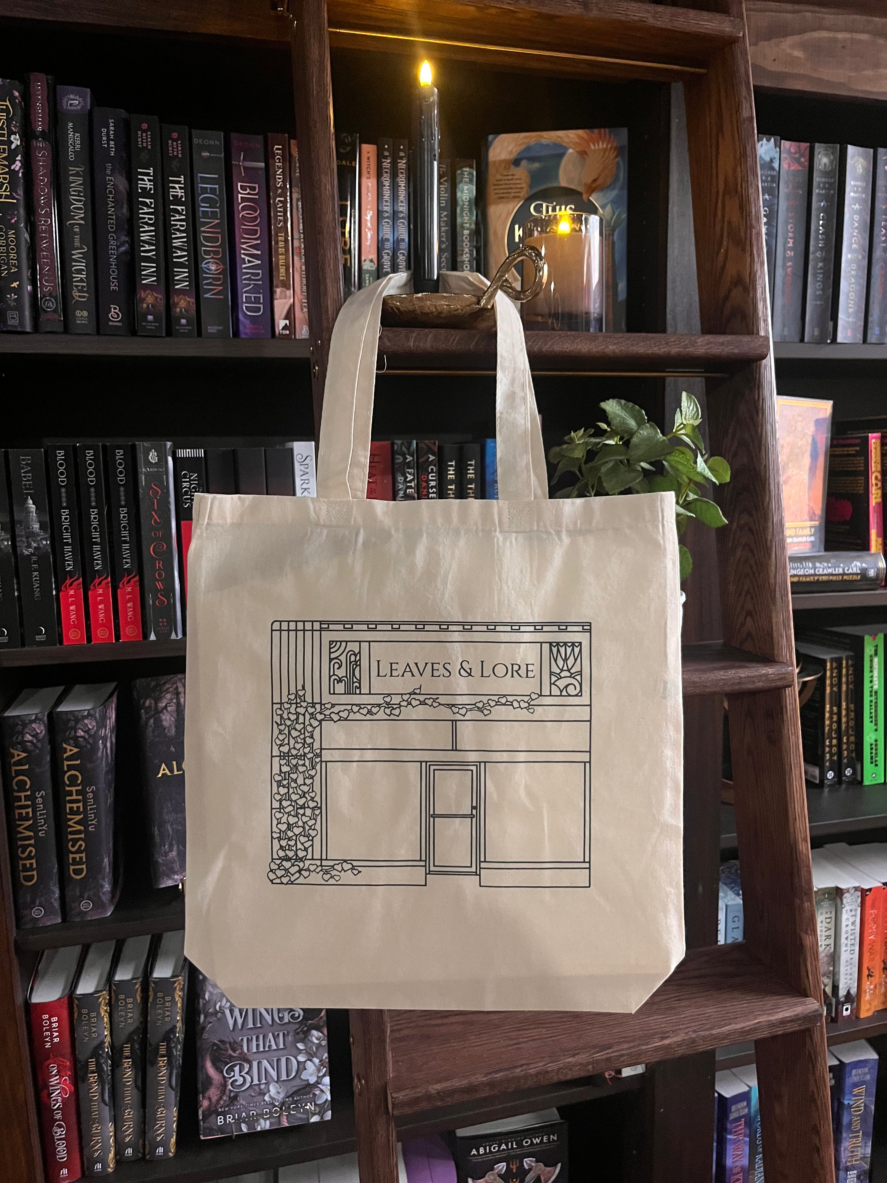 Leaves & Lore Storefront Tote Bag