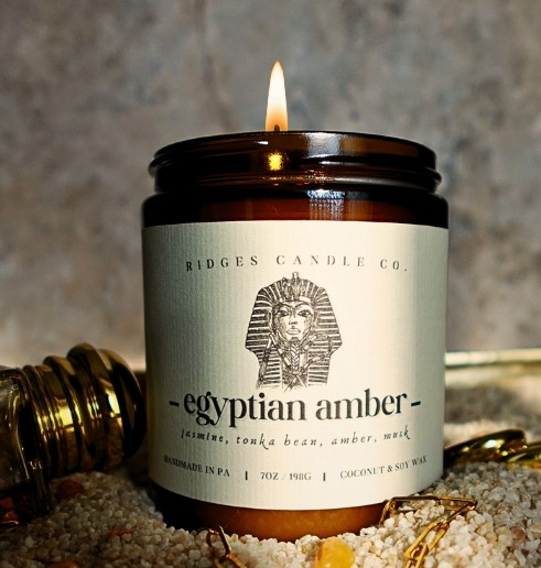 Egyptian Amber Candle
