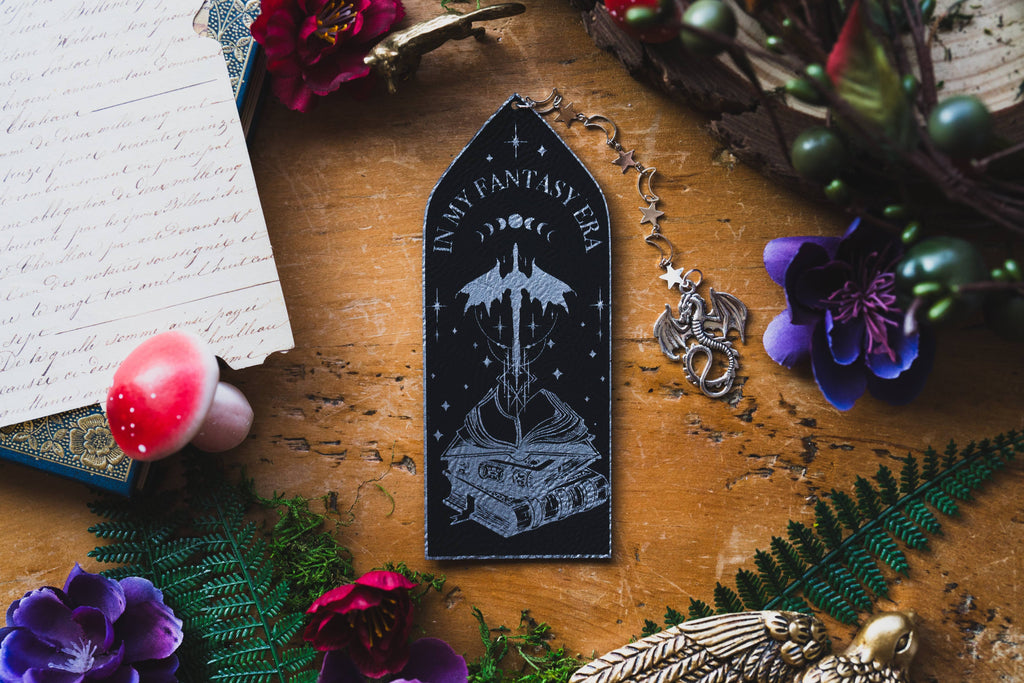 In My Fantasy Era Faux Leather Bookmark