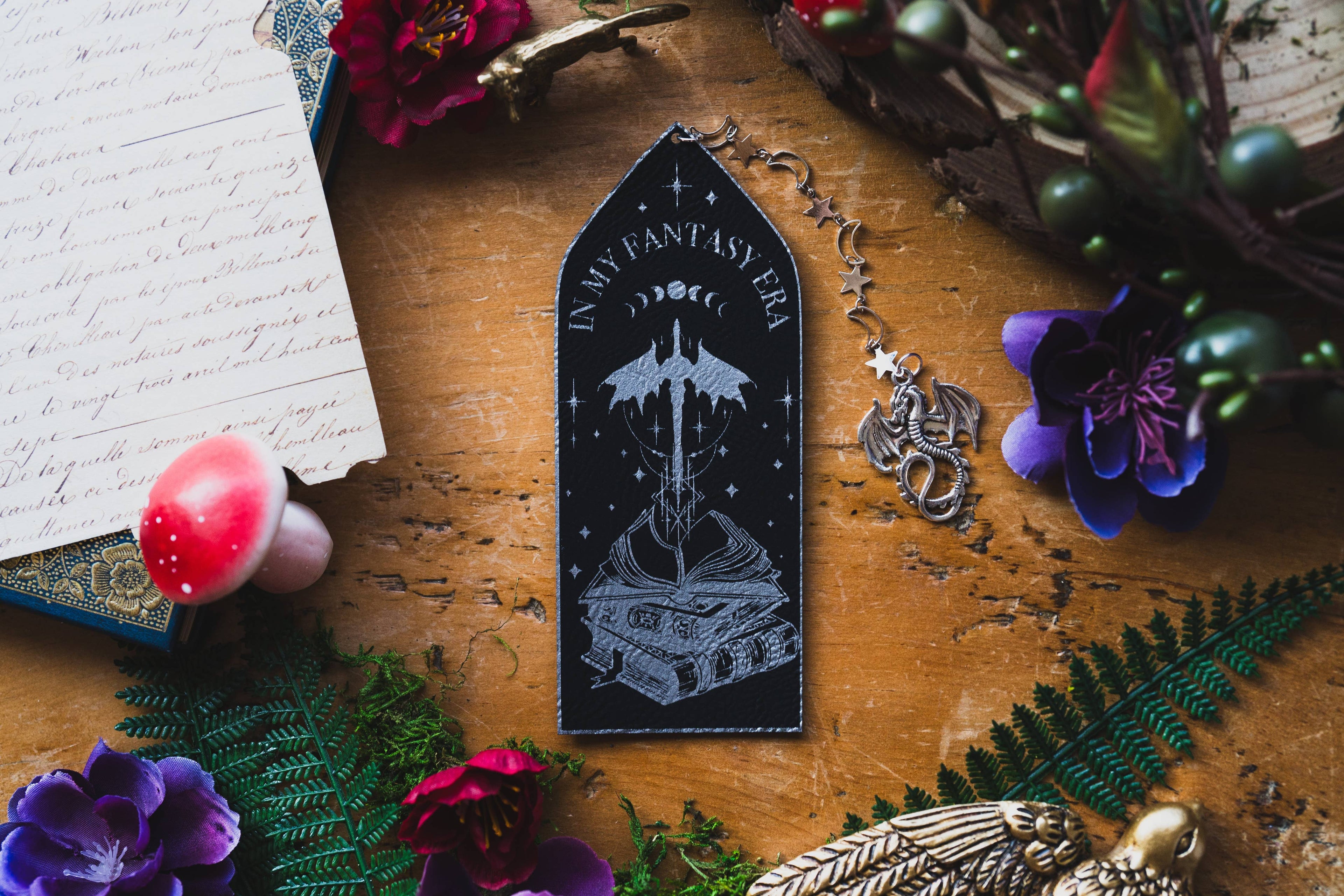 In My Fantasy Era Faux Leather Bookmark