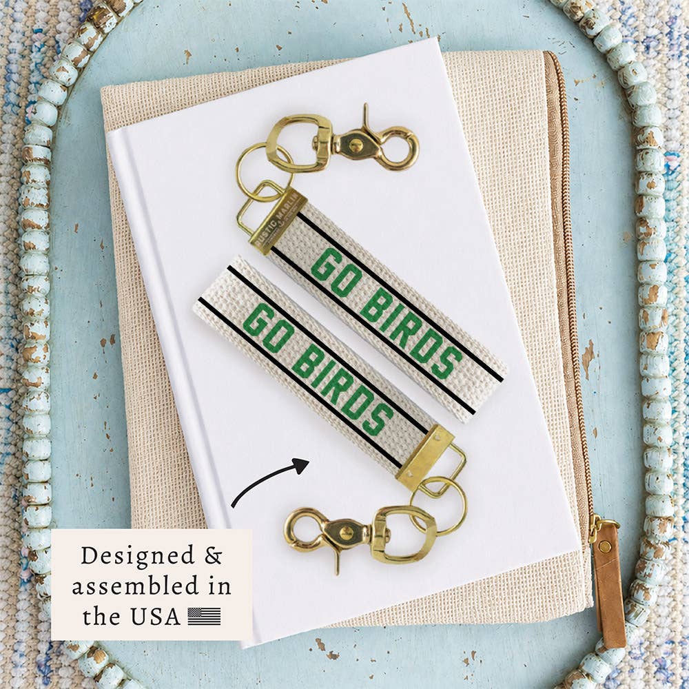 Philly Go Birds Striped Keychain | Bag Charm | Key Ring