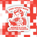 Books & Cats Sticker