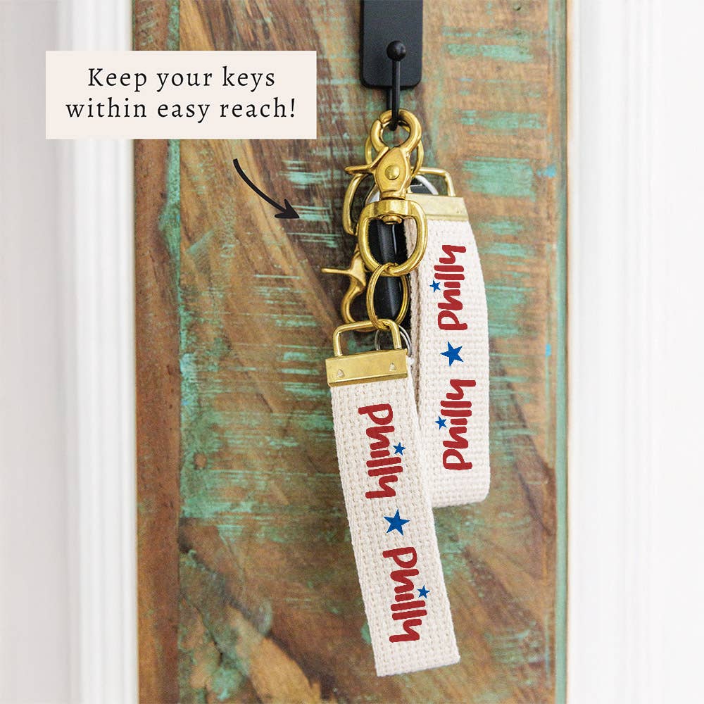 Philly Star Keychain | Philadelphia Gift | Key Ring