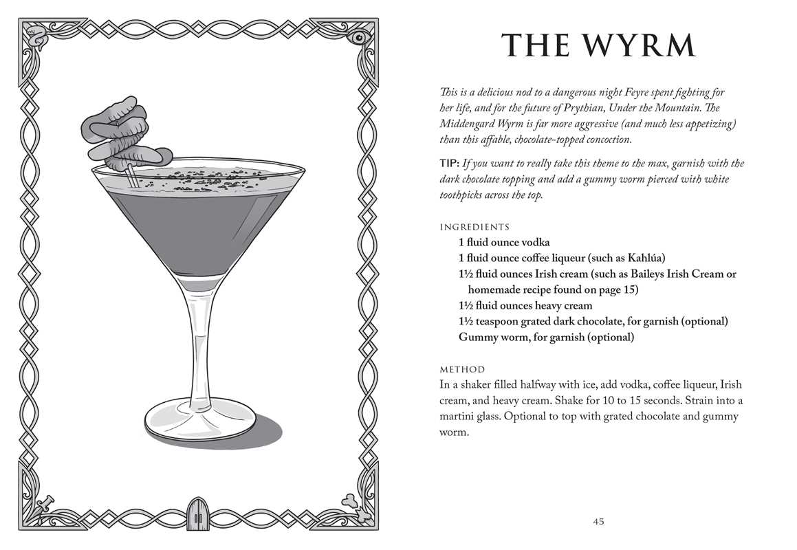 Unofficial A Court of Thorns and Roses Cocktail Book by J.  Becker