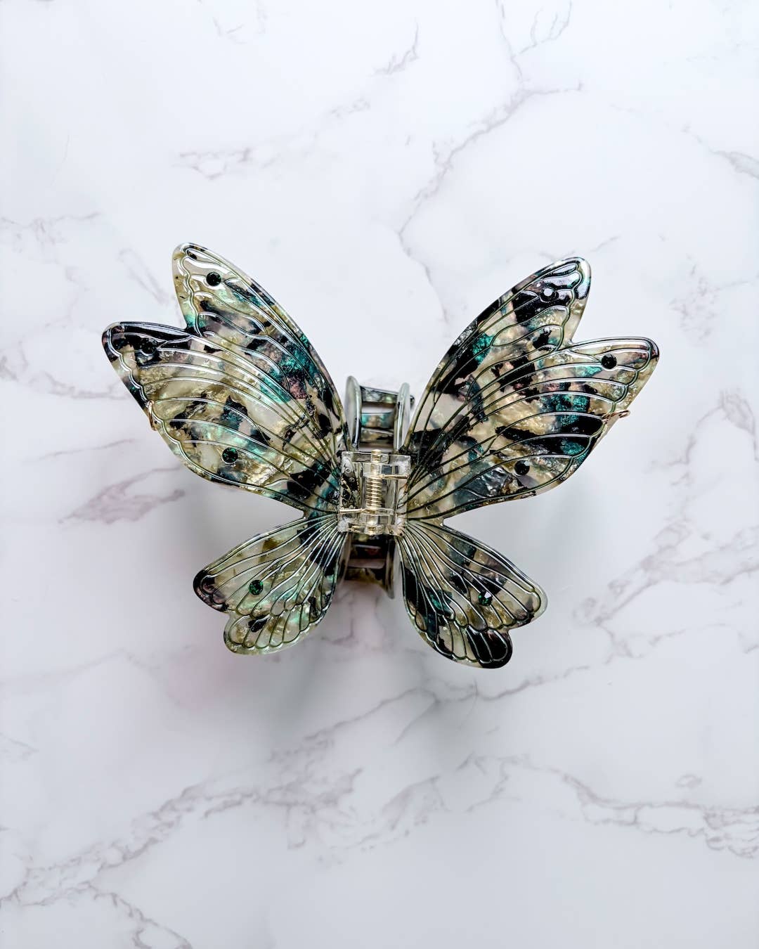 Sage Green Fairy Wings Claw Clip | Hair Clip | Fantasy Gifts