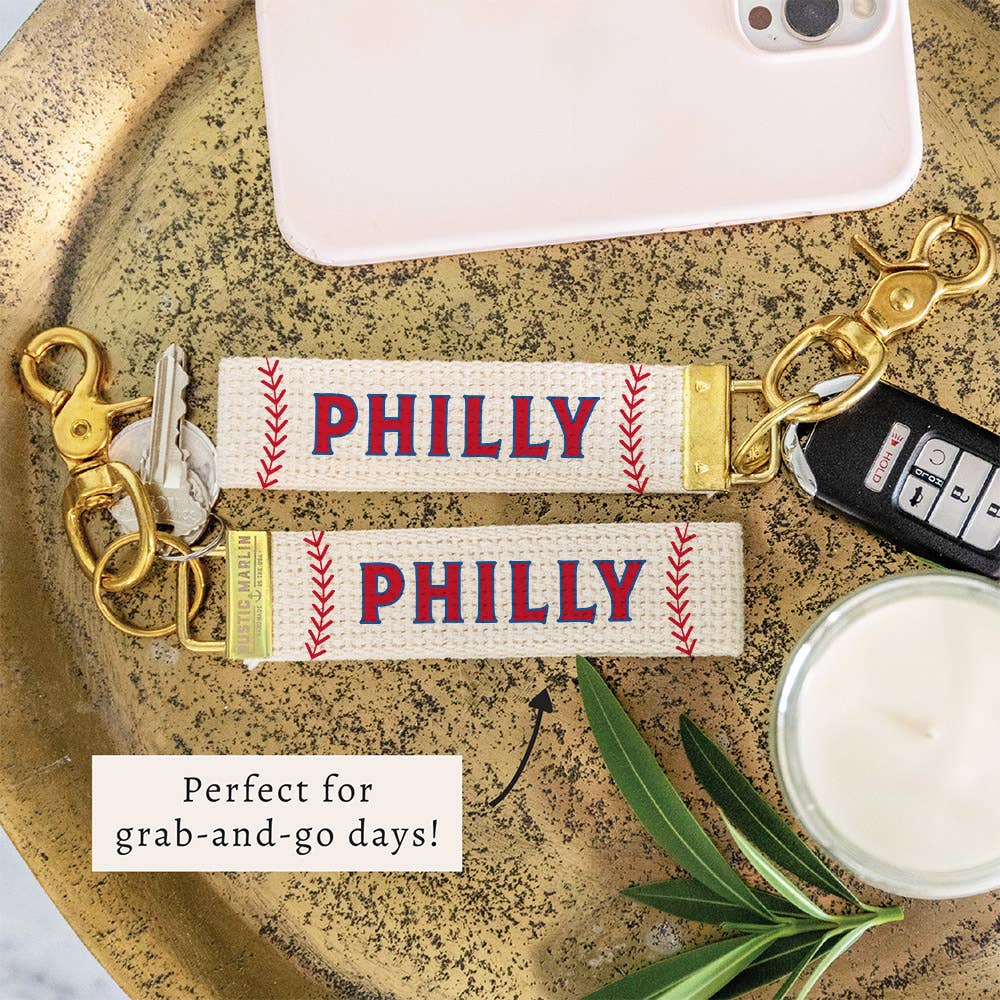 Philly Baseball Keychain | City Souvenir | Bag Charm