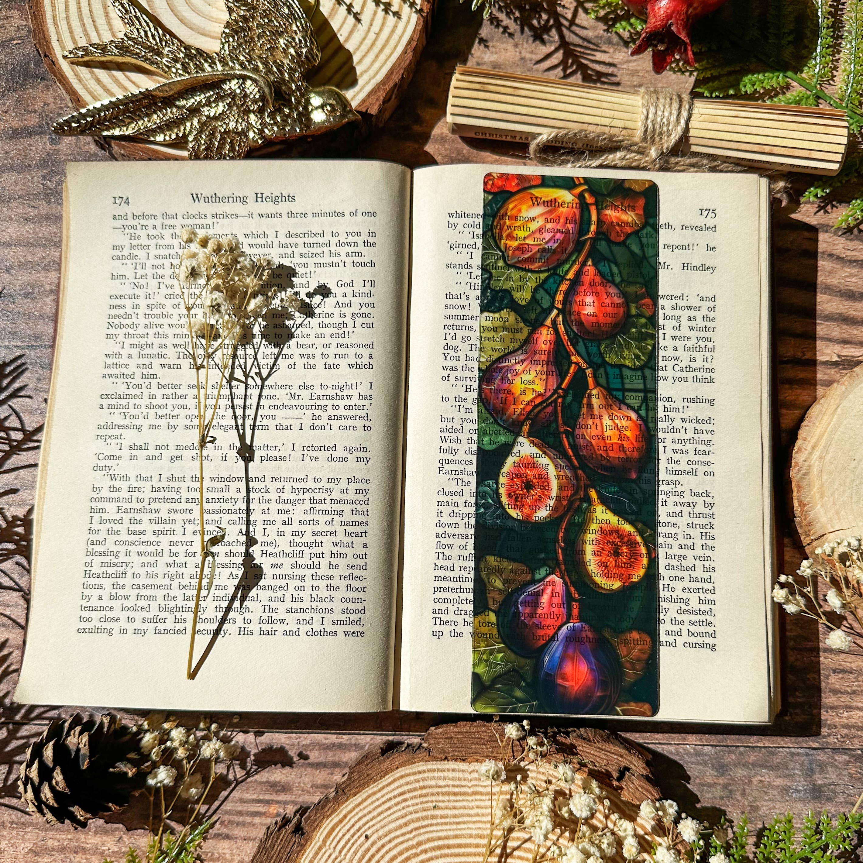 Fig Stained Glass Bookmarks