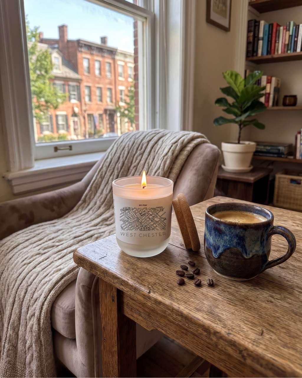 West chester | coffee shop soy wax candle by en mer