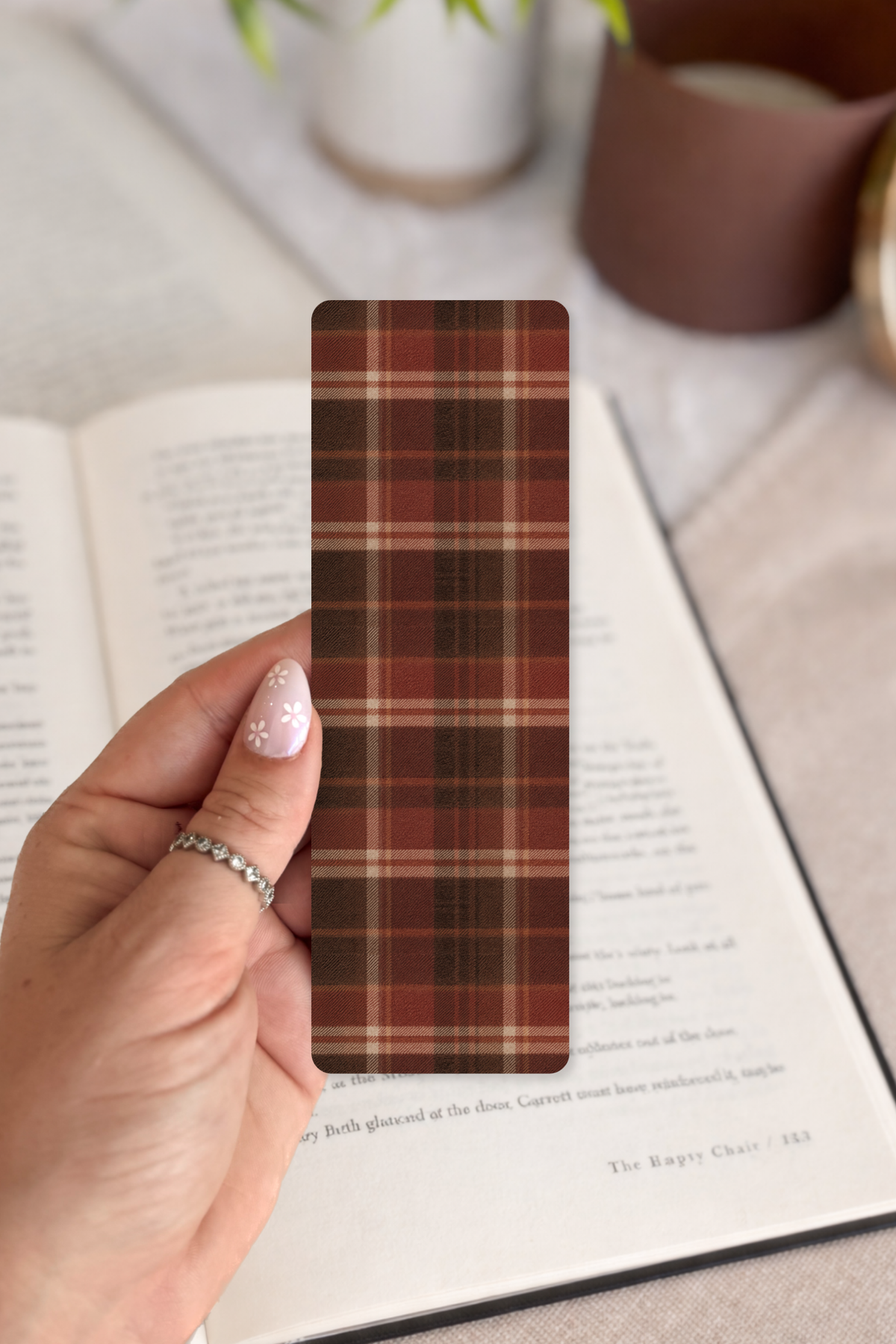 Fall Plaid Bookmark