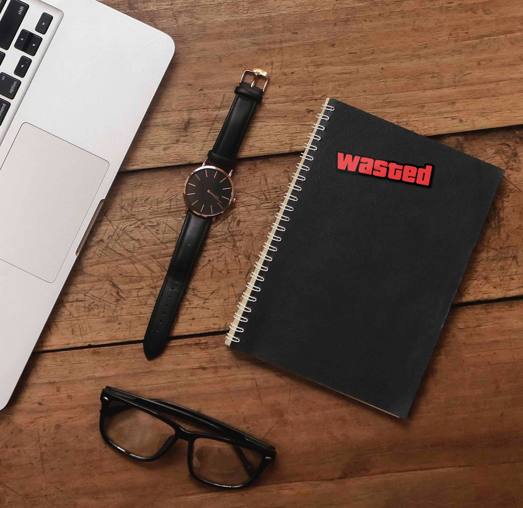 Wasted Funny Online Gaming Sticker
