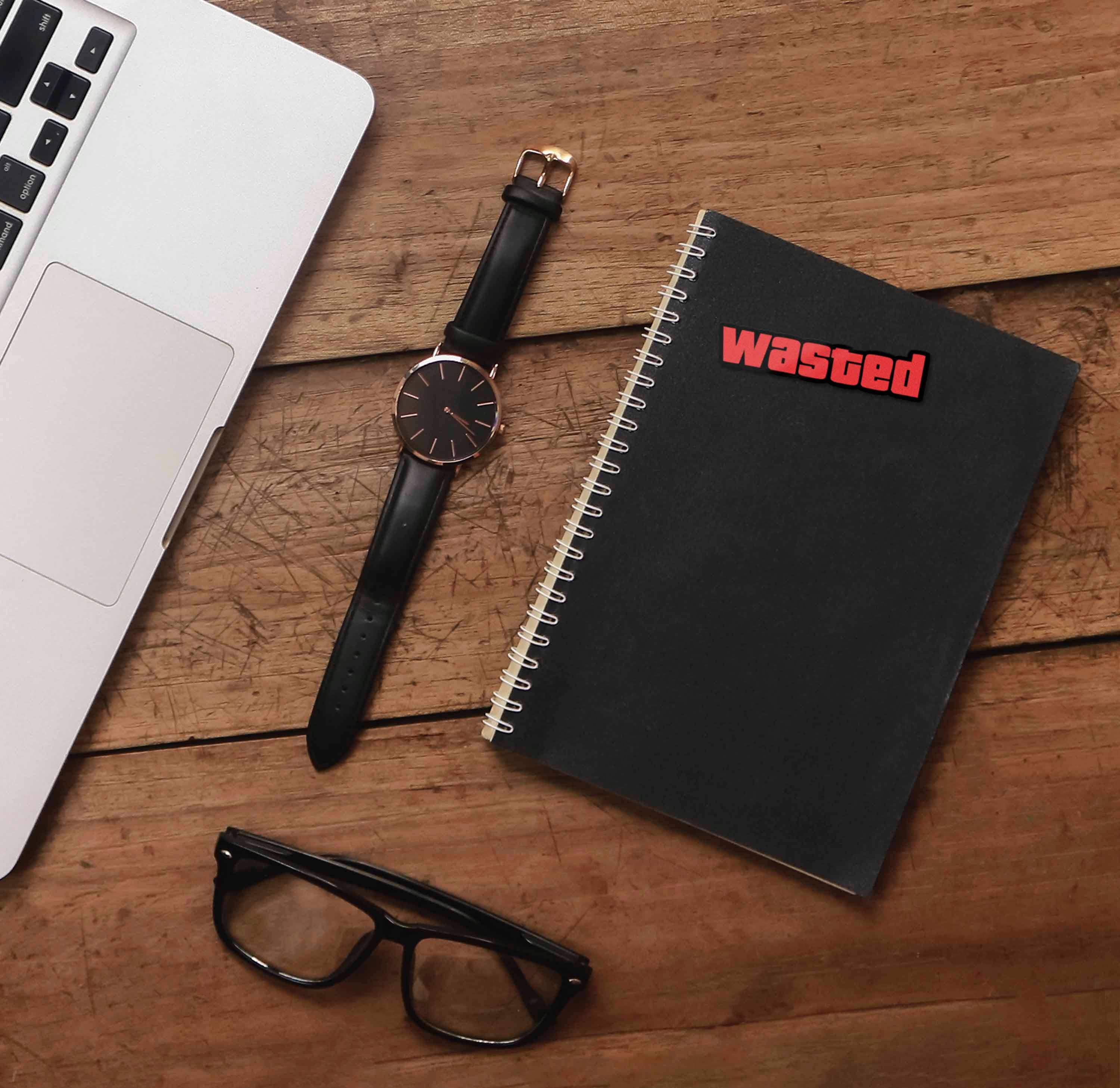Wasted Funny Online Gaming Sticker