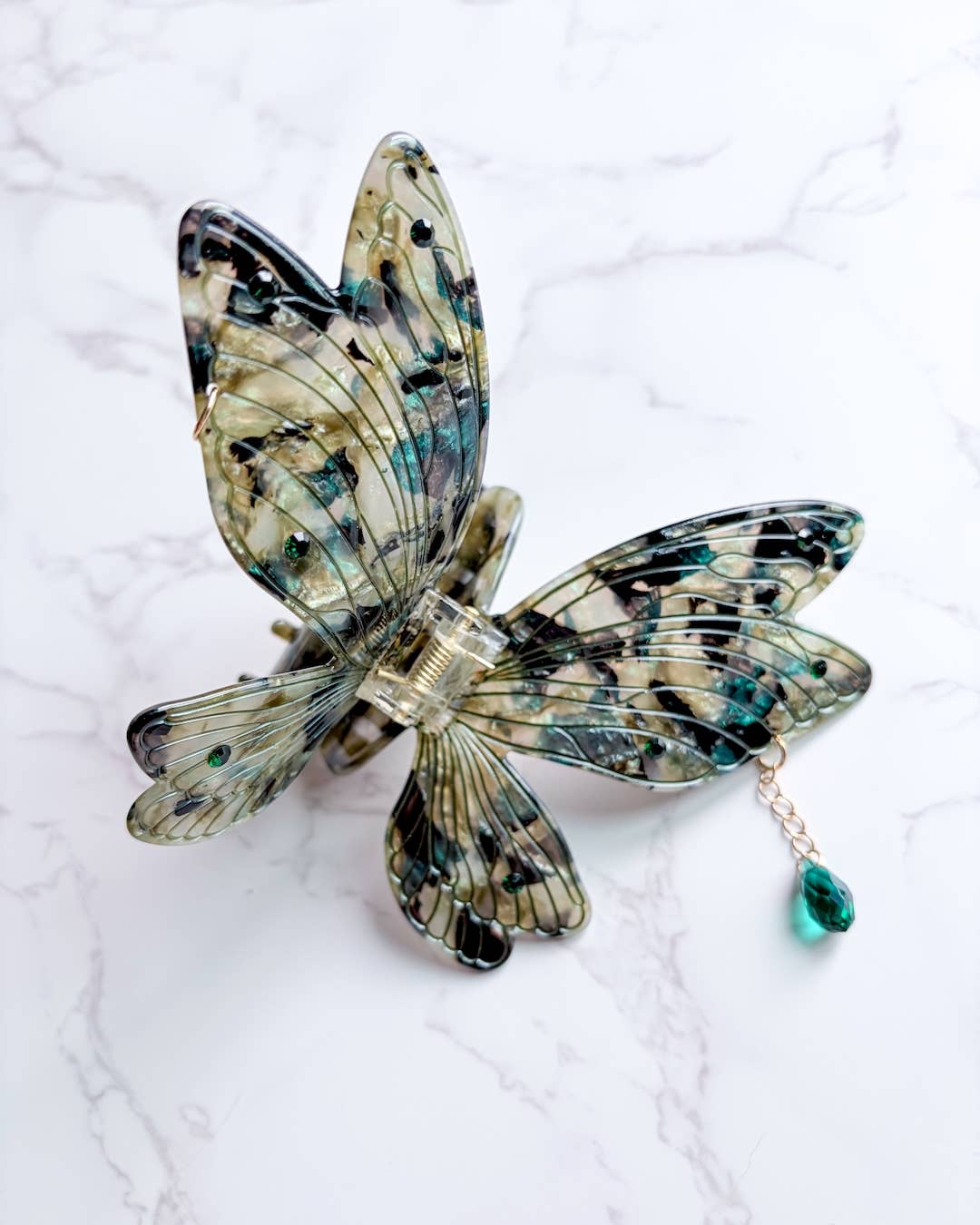 Sage Green Fairy Wings Claw Clip | Hair Clip | Fantasy Gifts