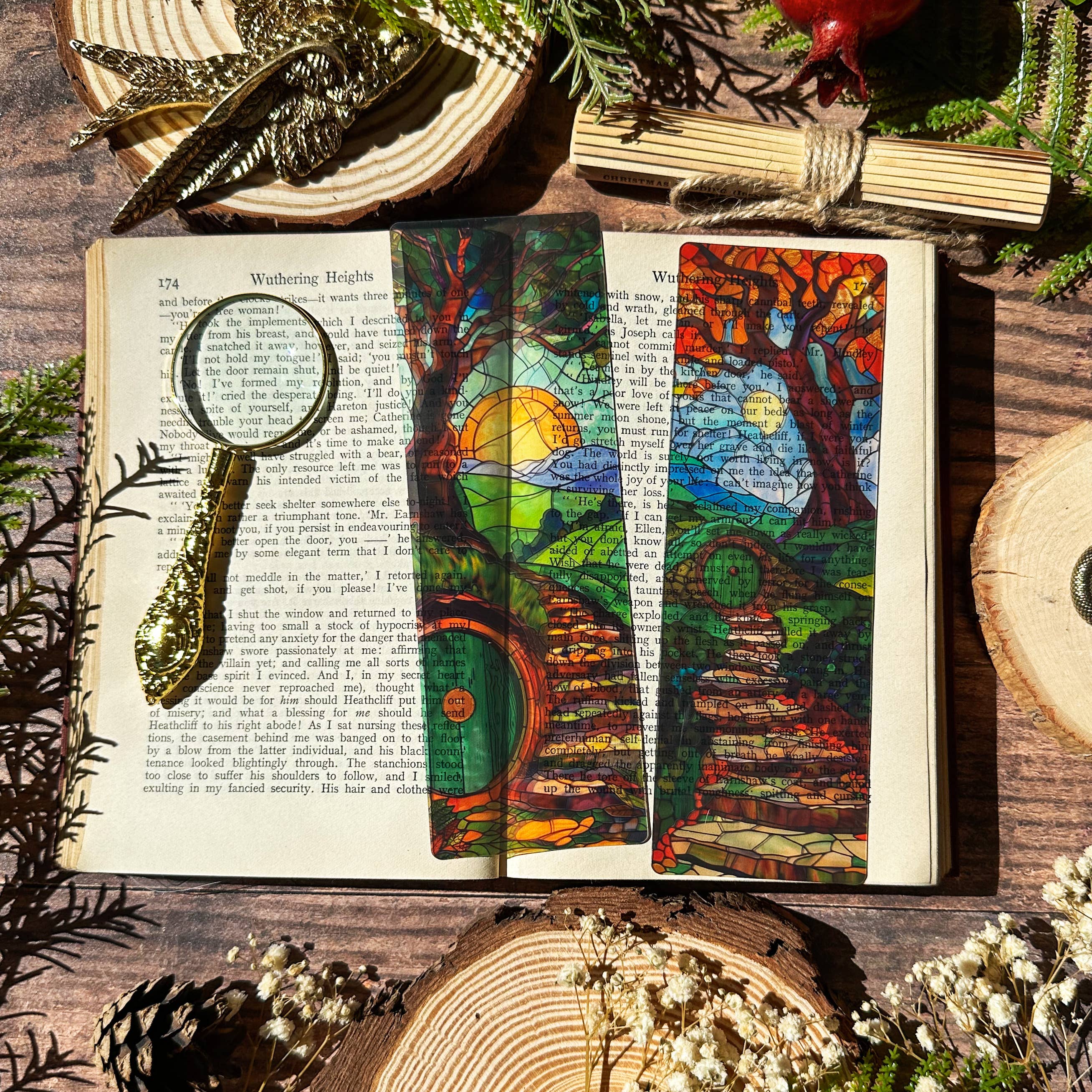 Shire Door Stained Glass Bookmarks