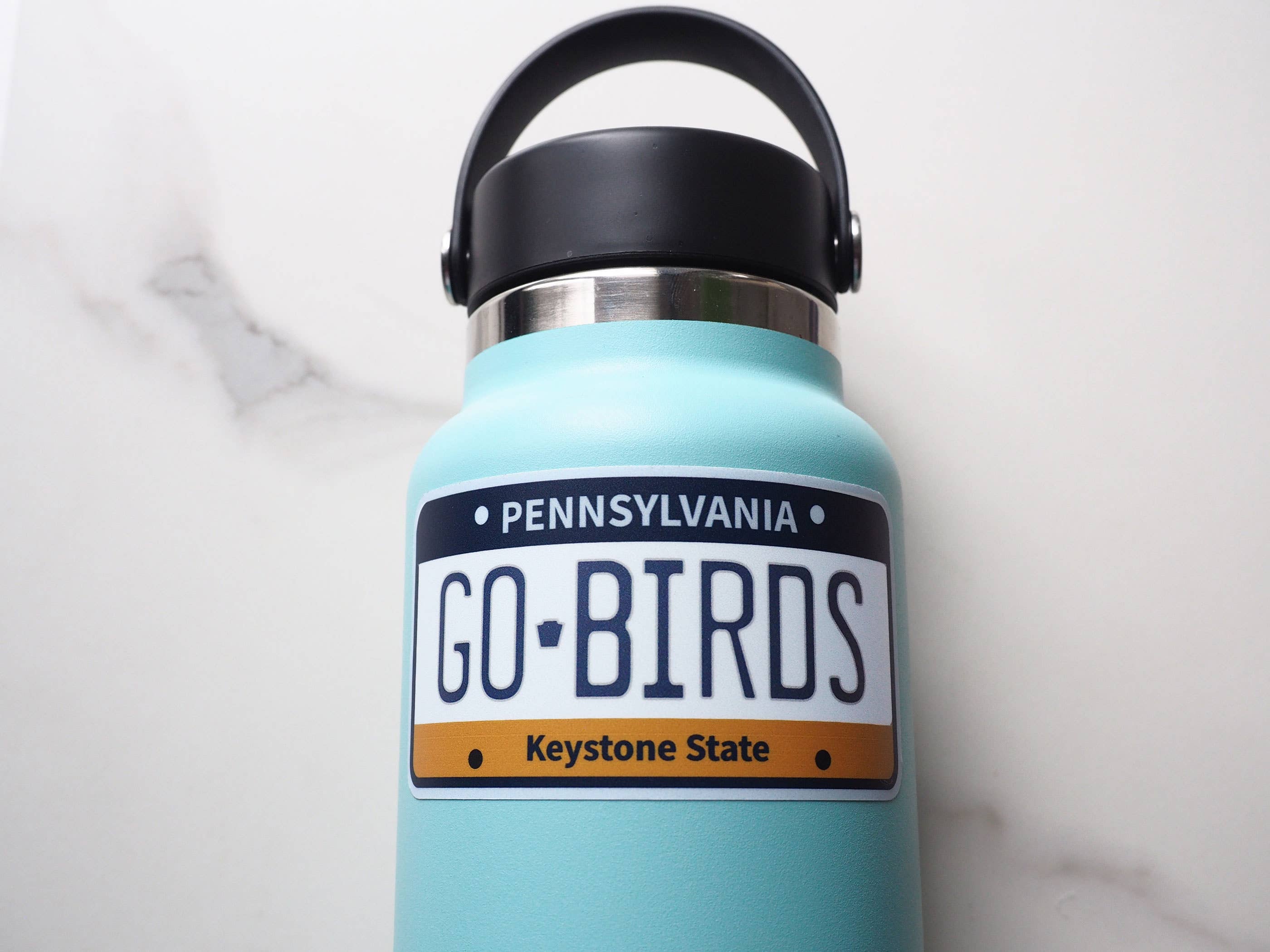 Go Birds Philadelphia Eagles Sticker - Pennsylvania Plate