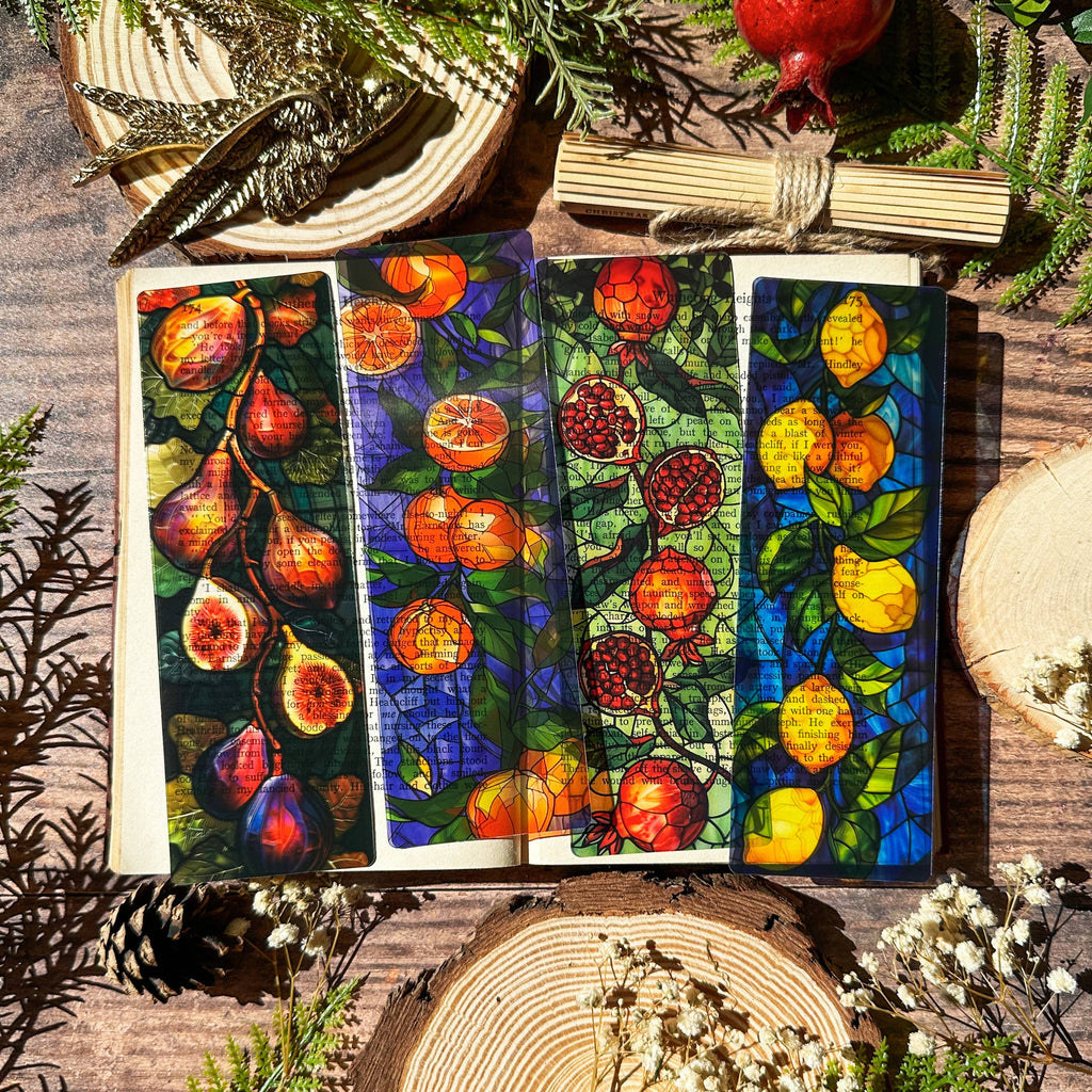 Fig Stained Glass Bookmarks