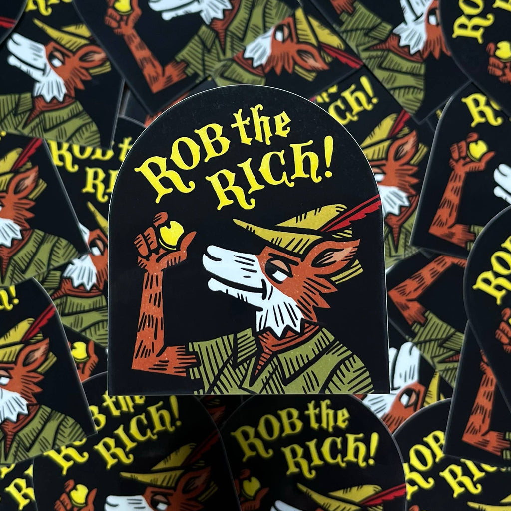 Rob the Rich sticker - Robin Hood - Medieval sticker