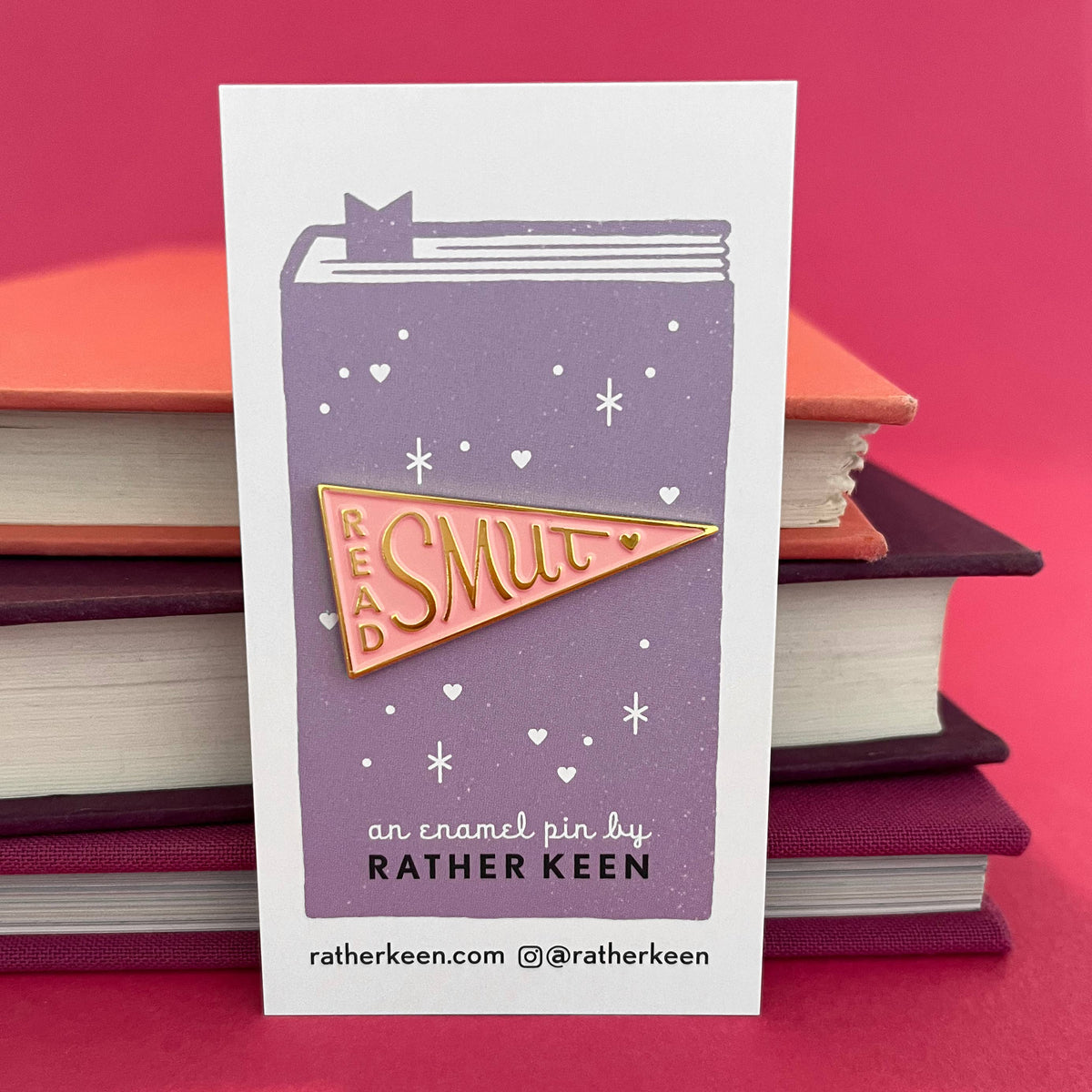 Read Smut lapel pin - bookish gift for romance readers