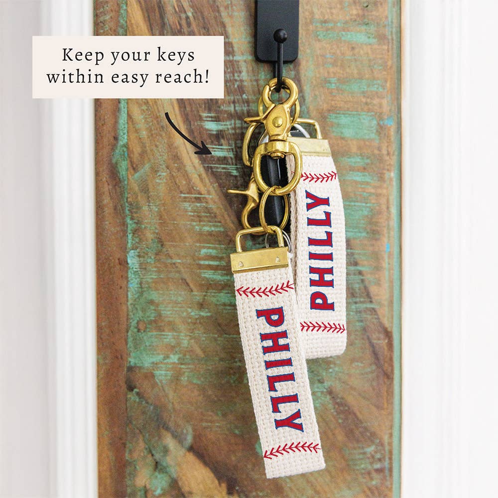Philly Baseball Keychain | City Souvenir | Bag Charm