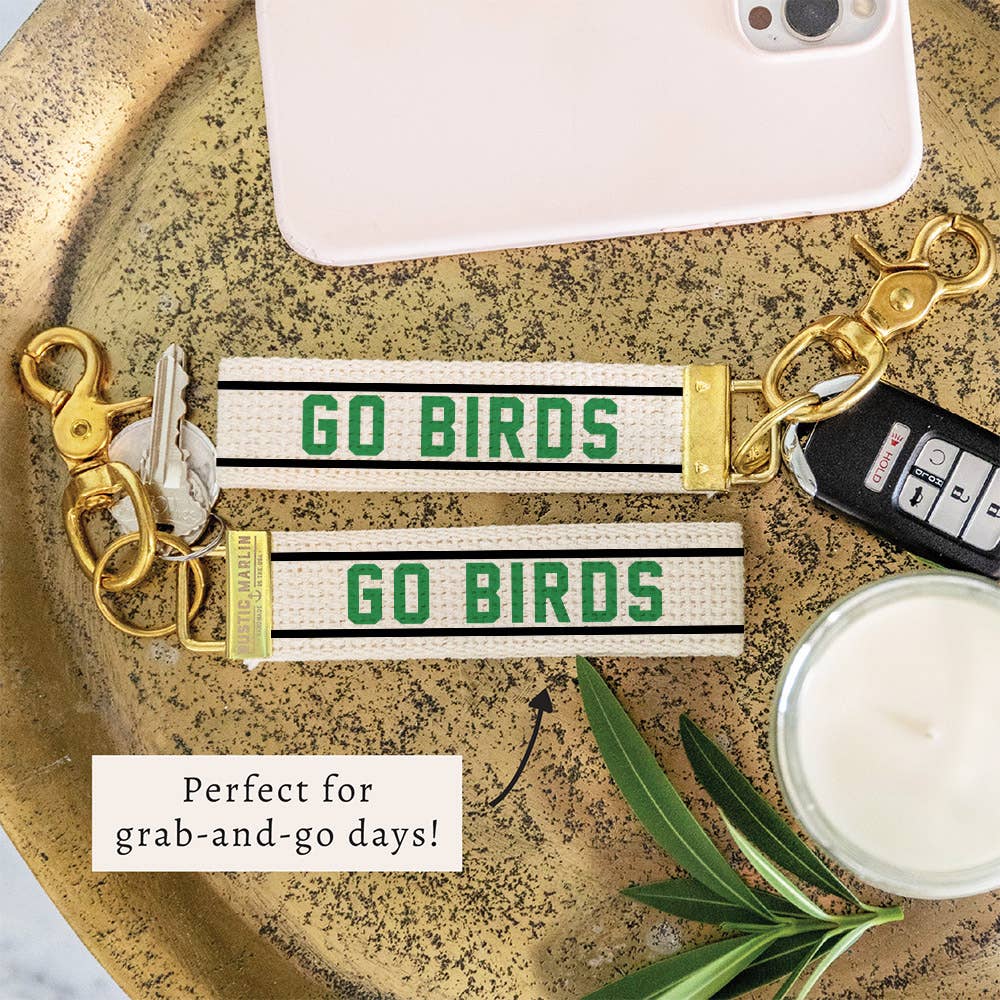 Philly Go Birds Striped Keychain | Bag Charm | Key Ring