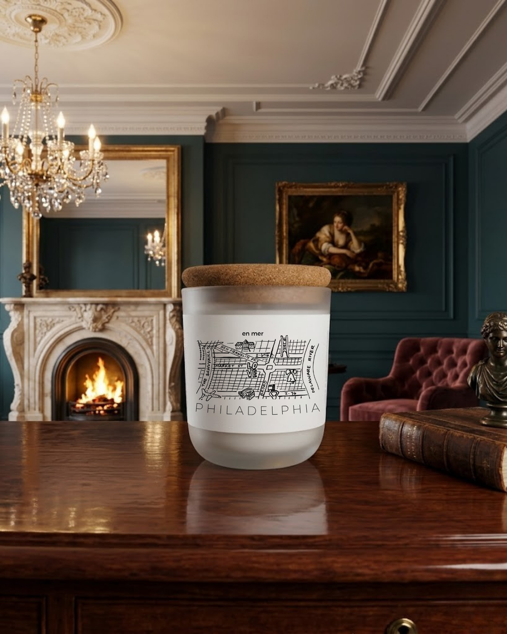 Philadelphia | enchanted forest soy wax candle by en mer